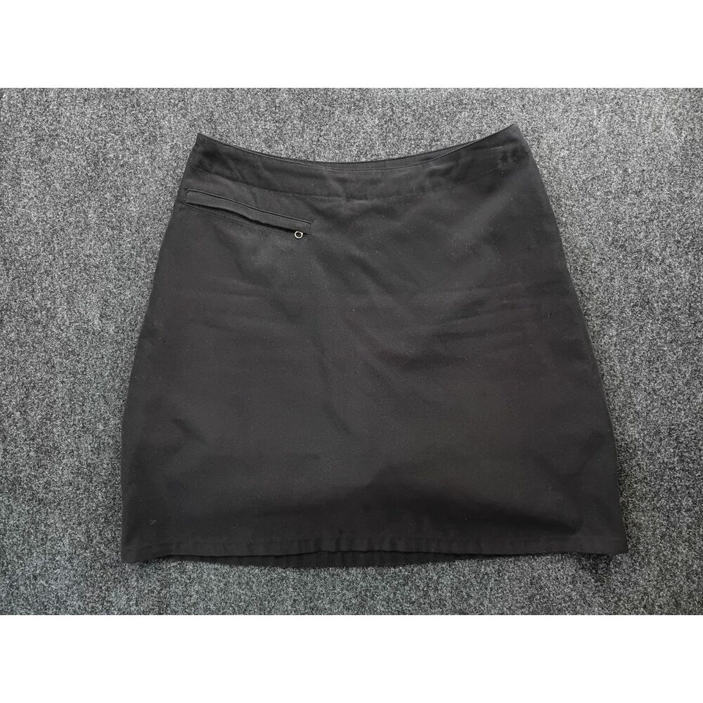 Patagonia Womens Black Active Skort Hiking Travel Skirt Built In Shorts M